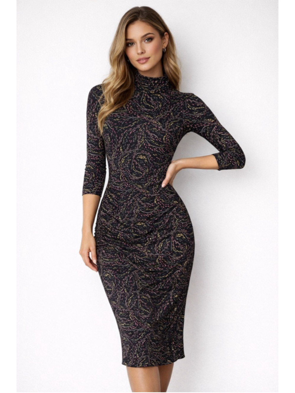DIANE vonFURSTENBERG Lillianetta Silk Dress Small